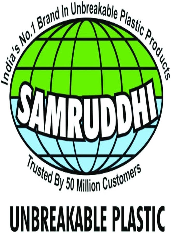 Samruddhi Multipurpose Plastic Fruit Tub/Ghamela (Pack of 2) | Blue, 7.75 L Capacity | Ideal for Washing Fruits, Vegetables, Laundry, and Household Use | Sturdy, Lightweight, and Durable - Image 4